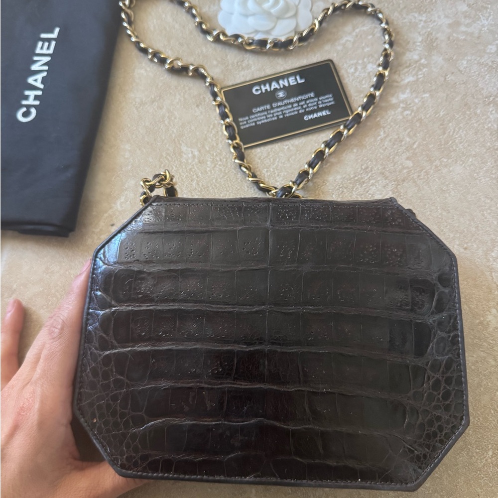 Chanel crocodile brown stunning bag - Picture 13 of 14